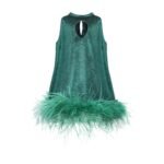 Green Velvet Dress