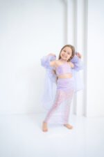 Lilac Set - Long Skirt Crop Cloak