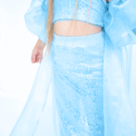 Elsa Blue Set - Long Skirt Crop Cloak