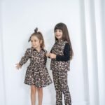 Leopar tokalı elbise