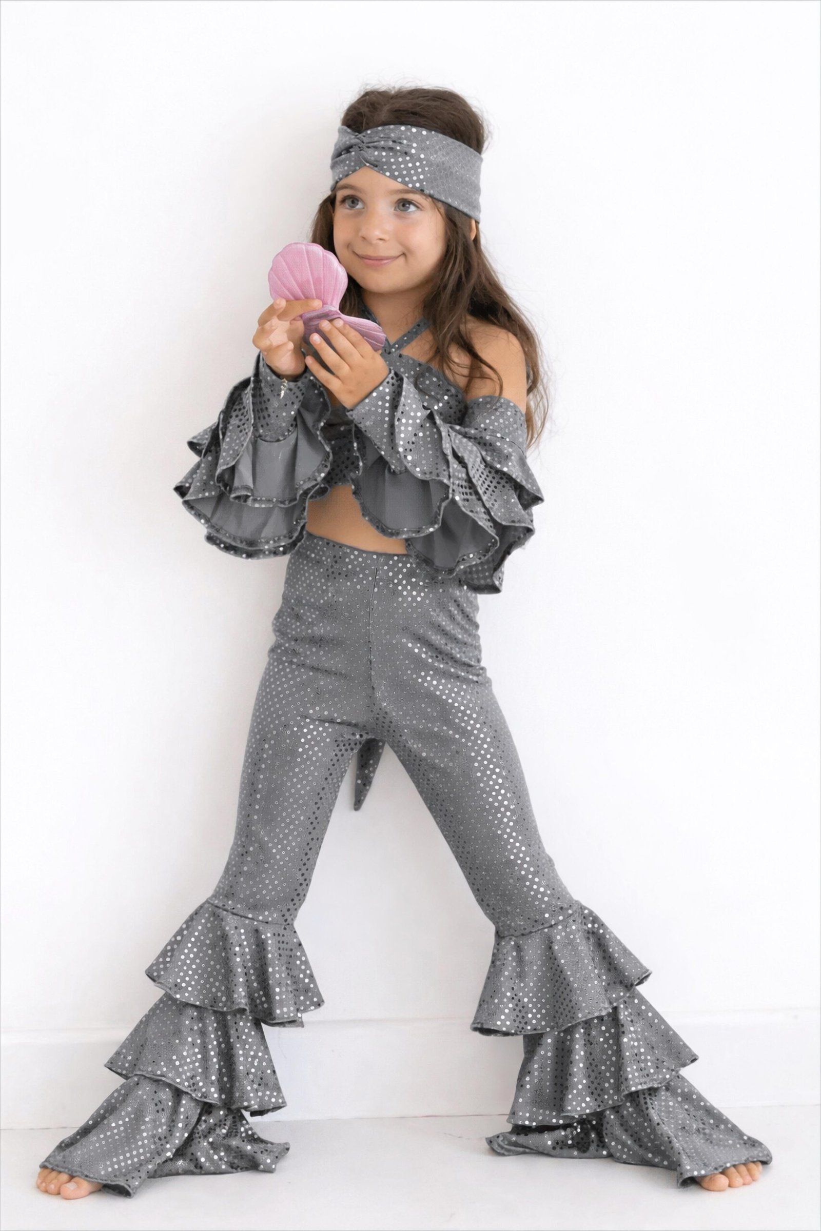 WhatsApp Image 2026-01-24 at 1.17.11 PM Gri party girl set - Görsel 1