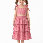 Kırmızı kareli 4lü set