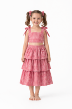 Kırmızı kareli 4lü set